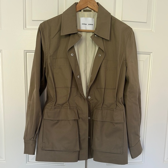 Samsoe Women's Olive Green Utility Jacket, size Medium - Picture 1 of 2
